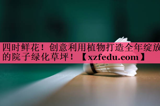 四时鲜花！创意利用植物打造全年绽放的院子绿化草坪！